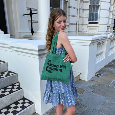 The Notting Hill Shopping Bag™  | Mini Collection | Green with black