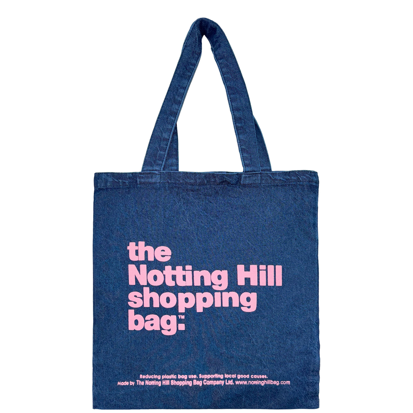 BASIC JEANS | NAVY with Pink logo