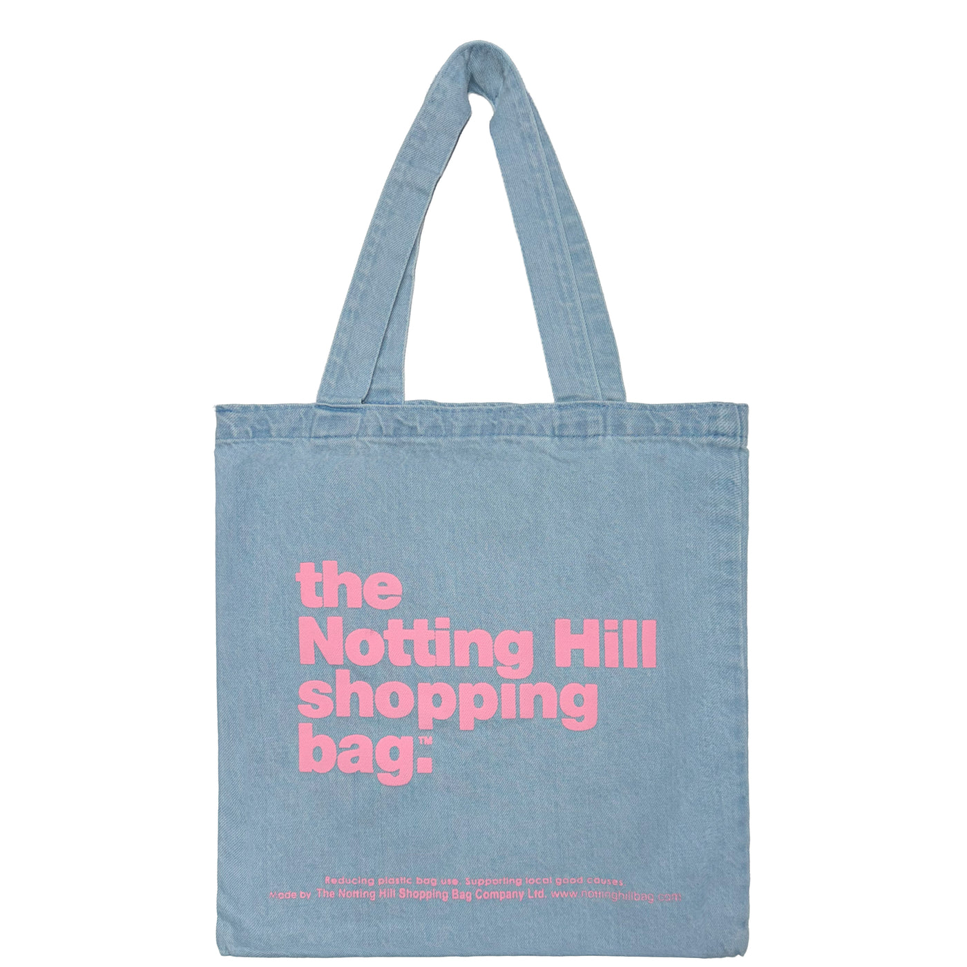 BASIC JEANS | PALE BLUE with Pink Logo