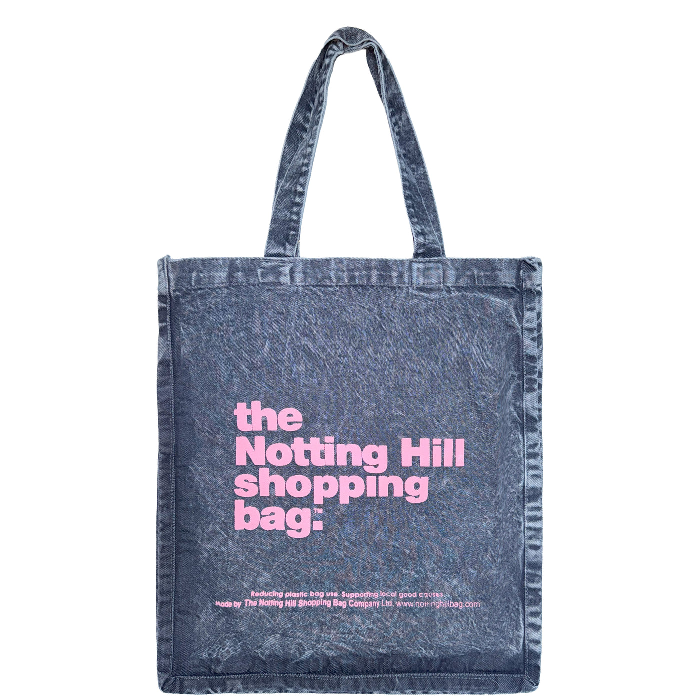 Oversize Denim collection | Ice Black with pink