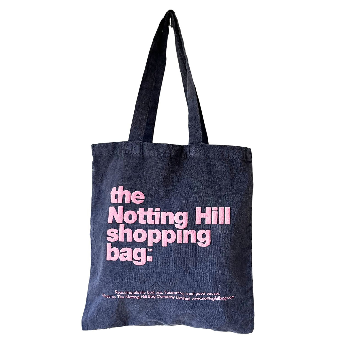 The Notting Hill Shopping Bag™  | Mini Collection | Navy with pink