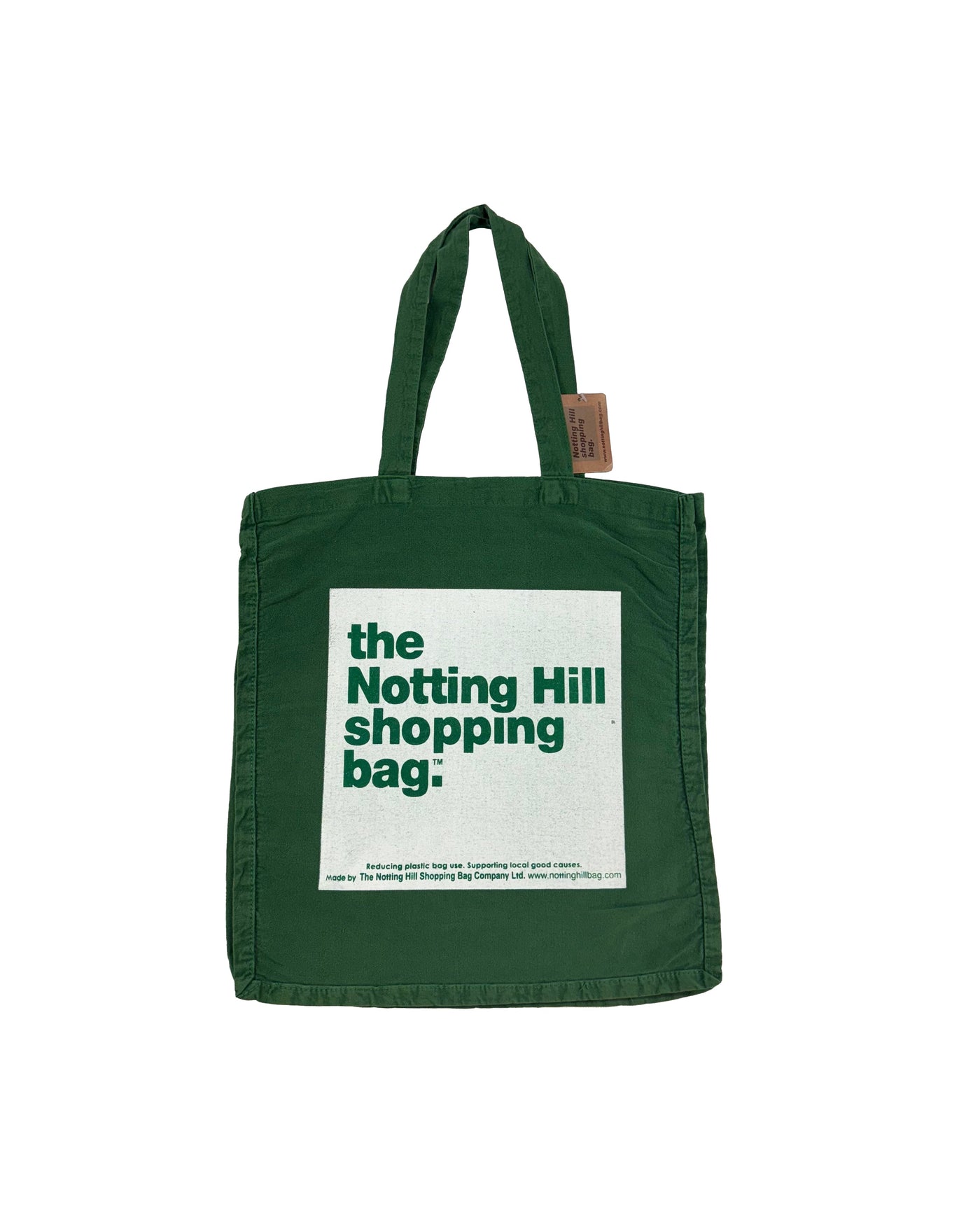 The Notting Hill Shopping Bag™  | Hand Dye Collection | Green, White Box